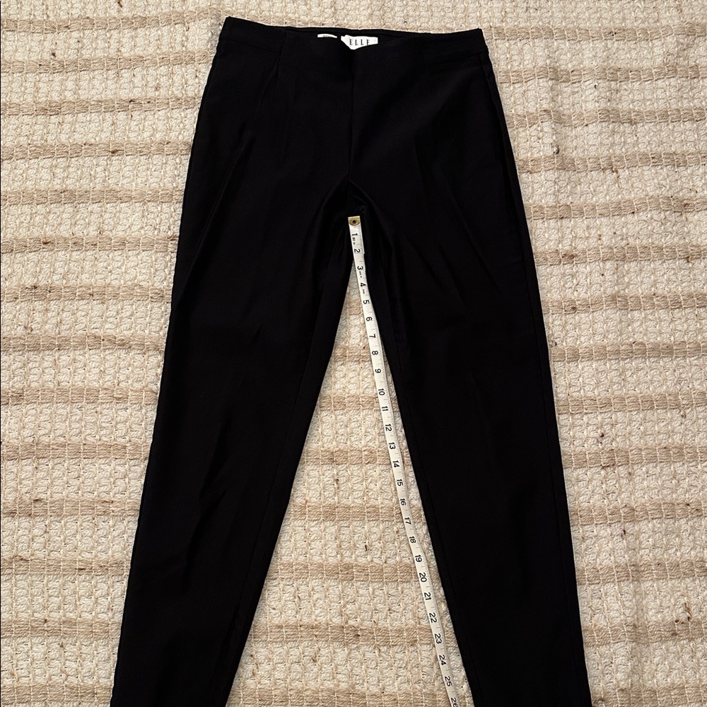 Elle Sleek Black Skinny Trousers